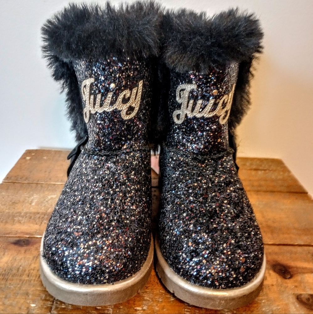 Juicy Couture Windsor Girls Sparkle Boots - Picture 2 of 7